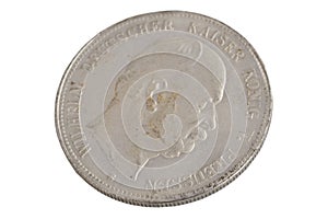 old vintage german coin isolated