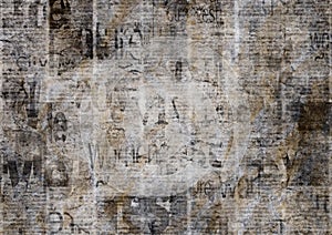 Old vintage grunge newspaper paper texture background