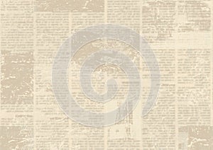 Old vintage grunge newspaper paper texture background