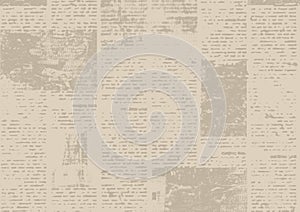 Old vintage grunge newspaper paper texture background