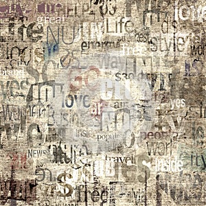 Old vintage grunge newspaper paper texture background