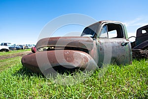 Old Vintage Junk yard Truck, Car, Rust