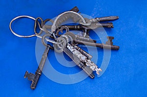 Old vintage keys photo