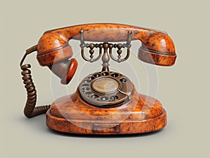 old vintage landline telephone