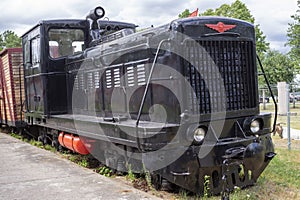 Old vintage locomotive train