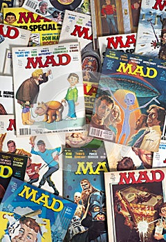 Old Vintage Mad Magazine Cartoon Comic Books