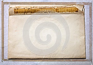 Old vintage mail envelope