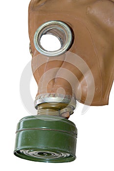 Old vintage military gas protective mask