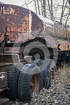 Old, Vintage Milk Tanker Truck