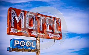 Old Vintage Motel Sign