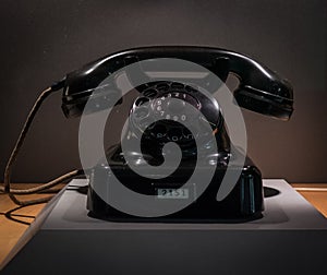 The old and vintage phone, close up