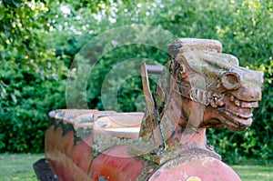 Old Vintage Playground Rocking-Horse