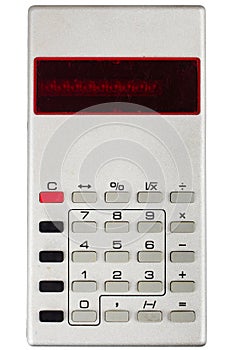 Old vintage pocket electronic calculator
