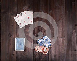 Old vintage poker