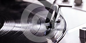 Old vintage record player