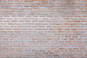 Old vintage red brick wall texture or background