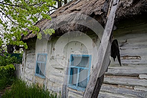 Old vintage rural house in Ukrainian style