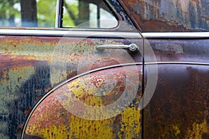 Old Vintage Rusty Car, patina Colors photo