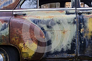 Old Vintage Rusty Car, patina Colors photo