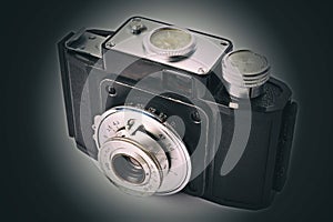Old vintage scale rangefinder camera