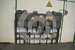 Old siemens electrical cabinet photo