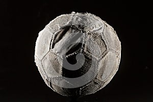 Old and vintage soccer ballon