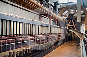 Old vintage spinning machine