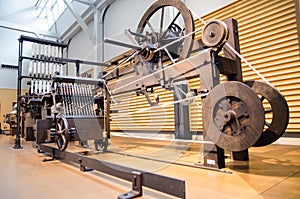 Old vintage spinning machine