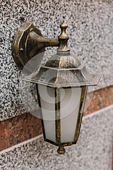 Old vintage street lamp. lantern