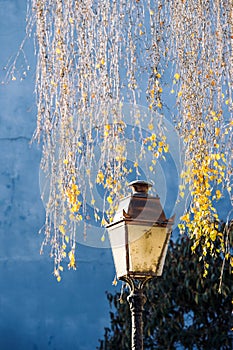 Old vintage street lamp lantern