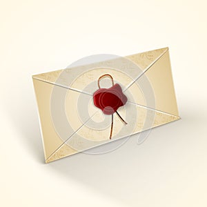 Old vintage style envelope. mail