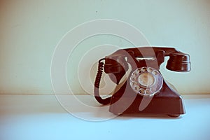 Old vintage telephone