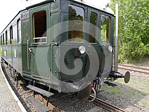 Old vintage train wagon