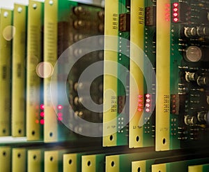 The old and vintage transistors computer chips