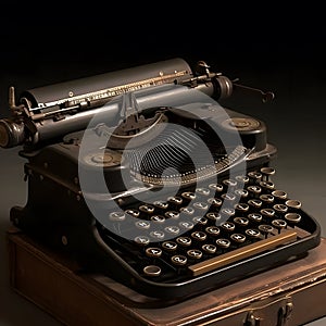 Old vintage typewriter