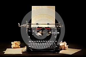 Old vintage typewriter photo