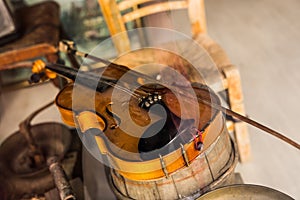 Old vintage violin
