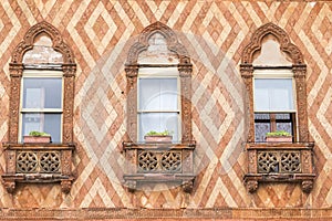 Old vintage window at Venice.
