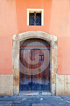 Old vintage wood Door