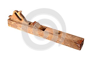 Old vintage wooden rabbet plane