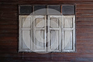 Old and vintage wooden window