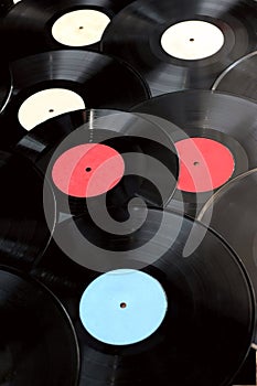 Old vinyl records