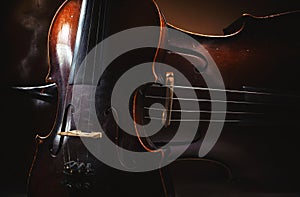 Old Violin And Cello