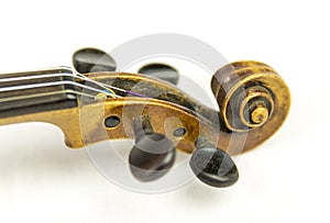 Old violin head
