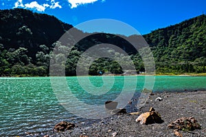 Old Volcano's Crater now Turquoise Lake, Alegria, El Salvador photo