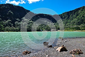 Old Volcano's Crater now Turquoise Lake, Alegria, El Salvador photo