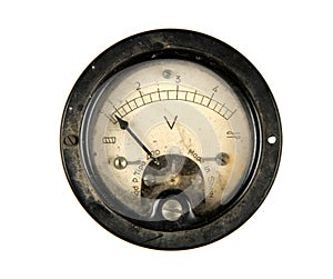 Old voltmeter photo