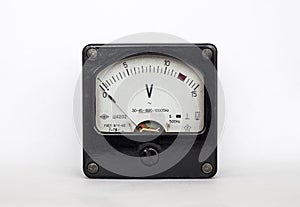 Old voltmeter arrow