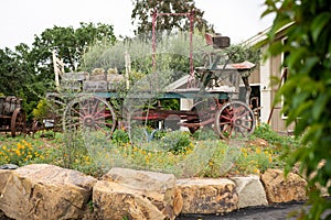 Old wagon at Casa de Fruta photo