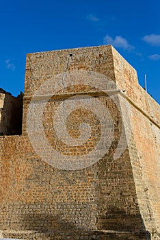 Old wall of the city of Ibiza